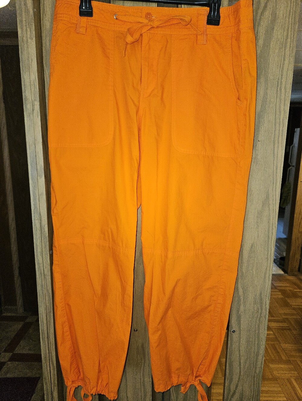 Lauren Ralph Lauren Sz 10 Orange Snap Back Pocket Pants